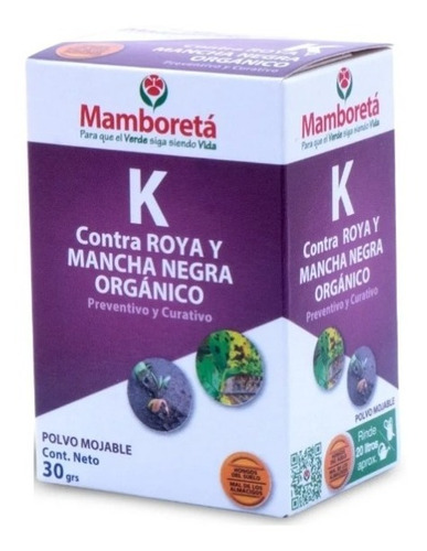 Mamboretá K 30g Fungicida Mancha Negra Gabba Grow Olivos