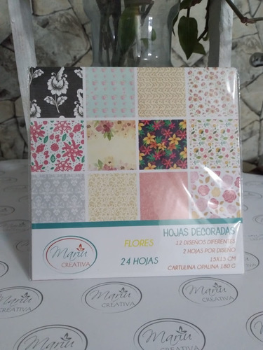 Hojas De Cartulina Decorado Flores, 15x15 Cm | MercadoLibre Hojas De Cartulina Decorado Flores, 15x15 Cm | MercadoLibre