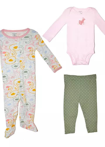 Ropa Para Bebé Carter´s Conjunto 3 Pijamas 6-9 Meses