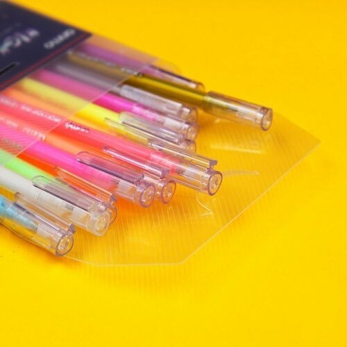 Imagen 2 de 3 de Pack 12 Lapiceras High Light Colores Suaves Bolígrafos