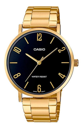 Reloj Casio Hombre Mtp-vt016 Caja Correa De Acero Inoxidable