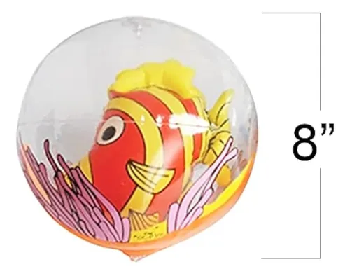 Artcreativity Pelotas De Playa De Peces 3d Para