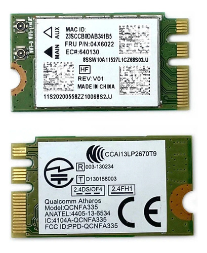 Qcnfa335 Placa Wifi Para Notebook Acer Asp Es1-431 Es1-411