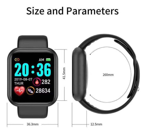 Reloj Inteligente Digital Para Hombre Para Apple Android