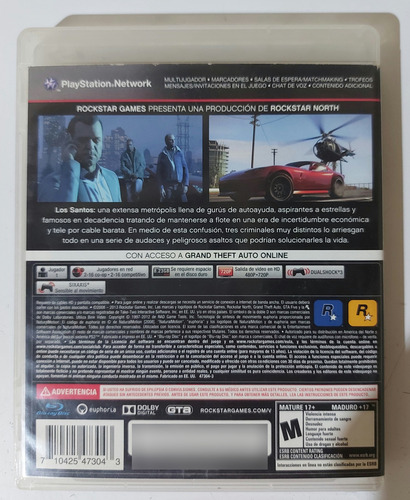 Gta V Ps3 Fisico Usado Surtido Noa