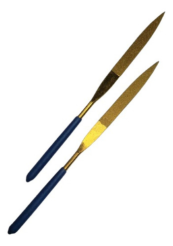 Lima Diamantada 180mm D126 Chata Com Ponta Titanium