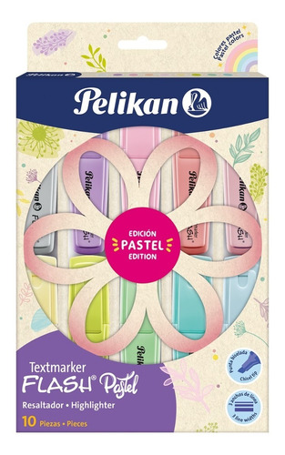 Pelikan Resaltador Flash Pastel X 10