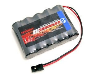 Tenergy 6v 2000mah Nimh Rx Baterías Con Hitec Conector Para