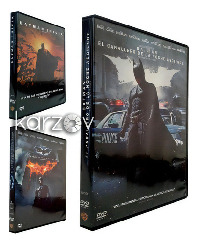 Trilogia Batman El Caballero De La Noche Peliculas Dvd