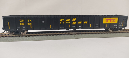 Vagón Gondola 68' Railgon Ttx, Walthers Mainline, Escala Ho 