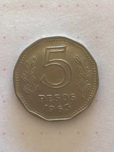 Moneda 5 Pesos 1963 Argentina