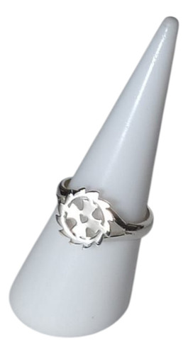 Anillo De Cruz Orlada De Plata 925 Plateado 12