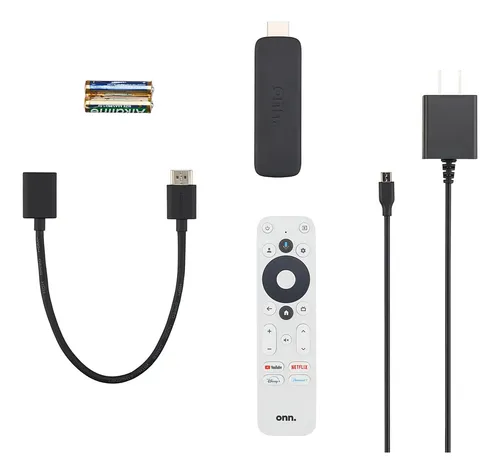 Onn 2k Fhd Streaming Stick With Voice Remote Control - Black