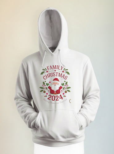 Hoodie Sudadera Family Christmas 2024 Navidad Santa Claus