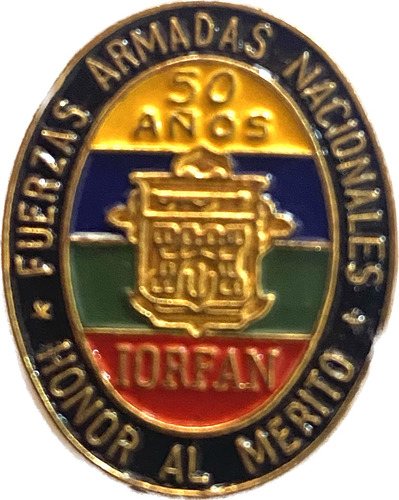 Boton Pin Honor Al Merito 50 Años Del Iorfan