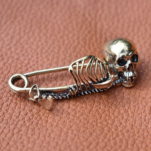 Broche Místico Con Forma De Calavera, Único Y Elegante, Alfi