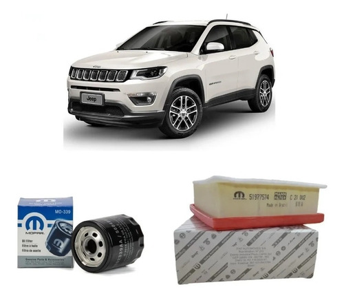 Kit Filtro Aceite Y Aire Jeep Compass 2.4 Original