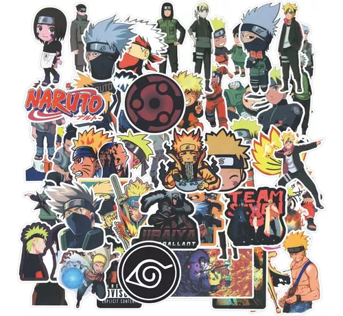 Adesivo Resinado Desenho Naruto - Correndo Capa Vermelha - Central 66