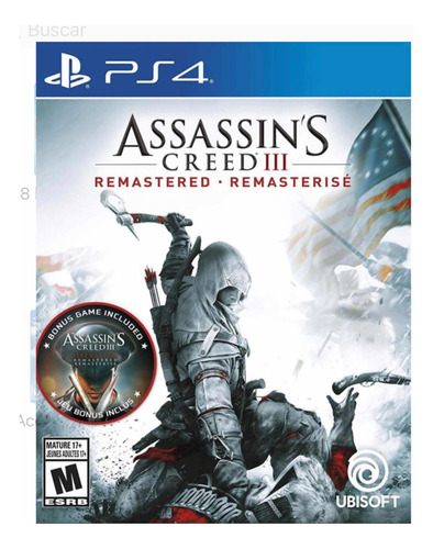 Assassins Creed Lll Remastered Ps4 Nuevo Sellado Físico//