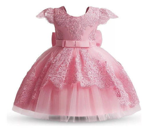 Vestido De Encaje Para Bautizo Para Bebé Niña, Tutú, Fiesta