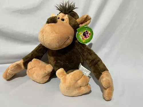 Macaco de Pelúcia Safari 30cm Decoração Anti-alérgico