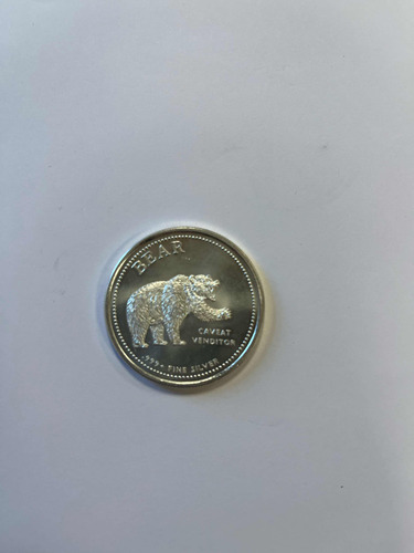 Moneda De Plata 1 Onza Bear And Bull Envío Gratis