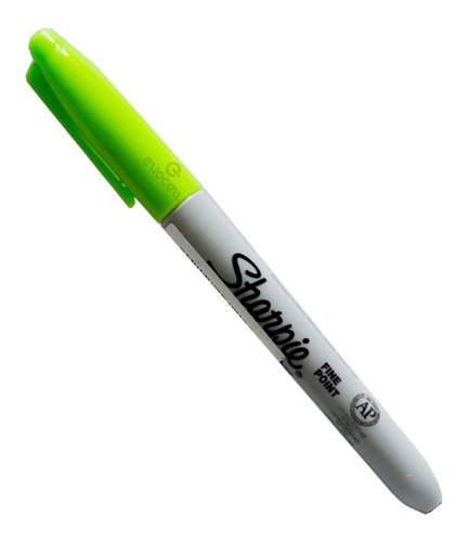 Marcadores Permanentes Sharpie Extra Fino X1 Colores Febo Color Verde lima