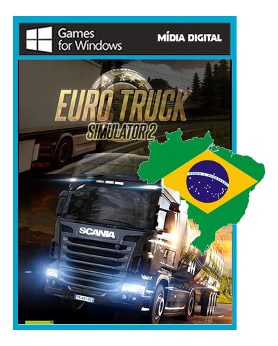 Euro Truck 2 Mídia Digital - Pc - Mapas Brasileiros -