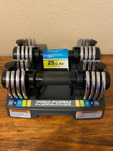 Set 2 Mancuernas Ajustables Proform Space Saver Fitness 25lb