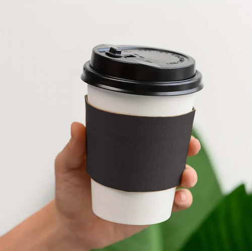 200 Fajillas - Mangas - Para Vaso De Bebida Caliente