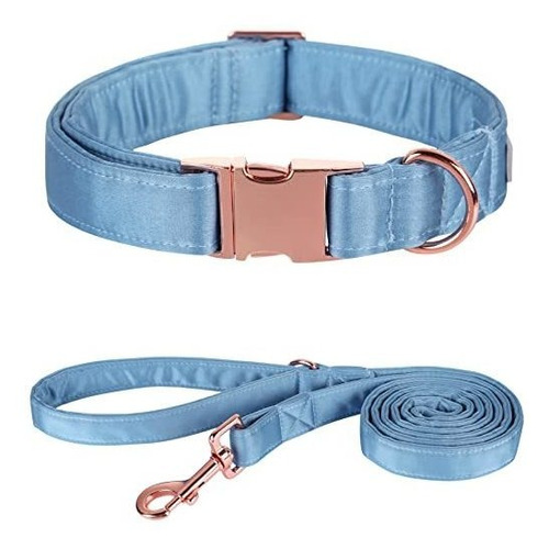 Lionet Paws Silk Dog Collar And Leash Set, Adjustable Jvkrq