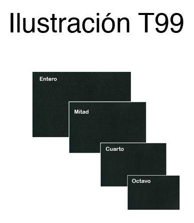 Cartulina Ilustracion 1/4 Negro 40x50 Cms (5 Piezas)