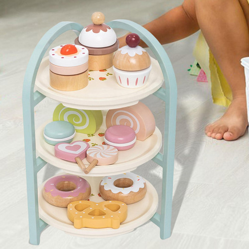 Soporte De Madera Para Pastel De Postre, Juego De