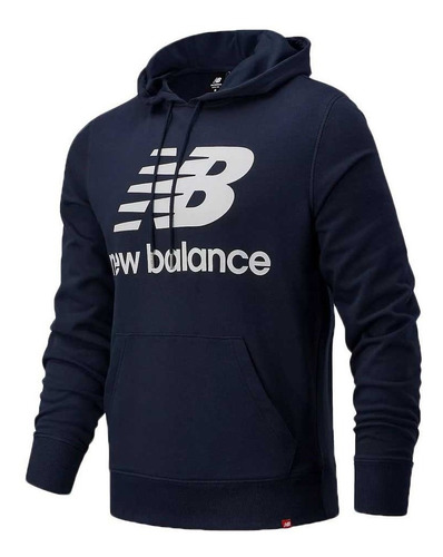 Buzo New Balance  Essentials Pullover Hoodie Mt811557cl Azul