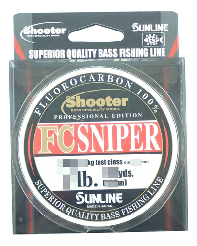 Sunline - Tirador De Línea De Fluorocarbono, Francotirador