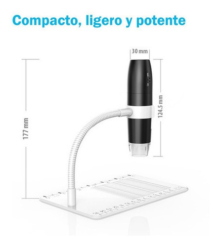 Imagen 4 de 10 de Microscopio Electronico Digital 50-1000x Usb Wifi 1080p 8led