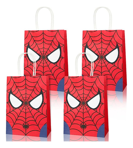 24 Pcs Spider Party Favorece Las Bolsas Para Niños Niños Sup