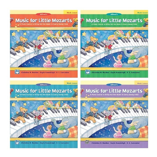 Music For Little Mozarts, Lesson Book 1,2,3 & 4: A Piano Cou