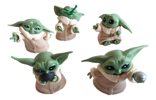 Set 5 Figuras Baby Yoda Star Wars Guerra De Las Galaxias 