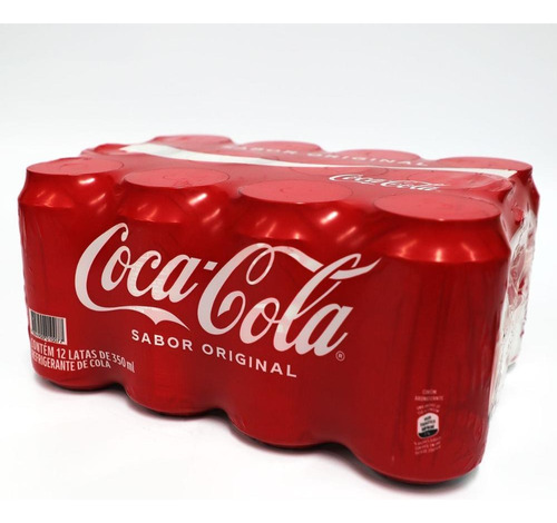 Pack Coca-cola Sabor Original Lata 350ml 12 Unidades