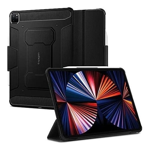 Imagen 1 de 6 de Funda Spigen iPad Pro 12.9 5th 2021 Rugged Armor Pro