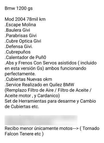 Imagen 5 de 5 de Bmw Gs 1200