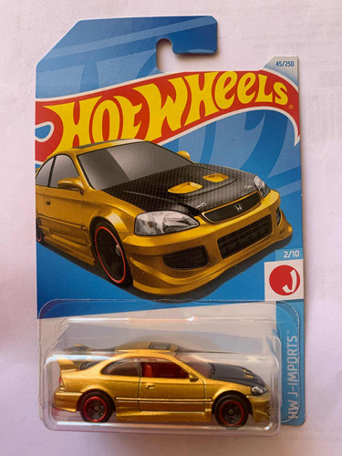 Hot Wheels Honda Civic Si Dorado 45/250 Hw J-imports