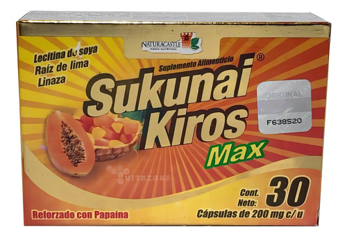 Sukunai Kiros Max Pack 3 Cajas Baja De Peso Y Colesterol Sabor Sin Sabor