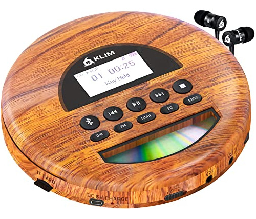 Klim Nomad Wood - Nuevo 2023 - Portátil Cd Player 14w9k