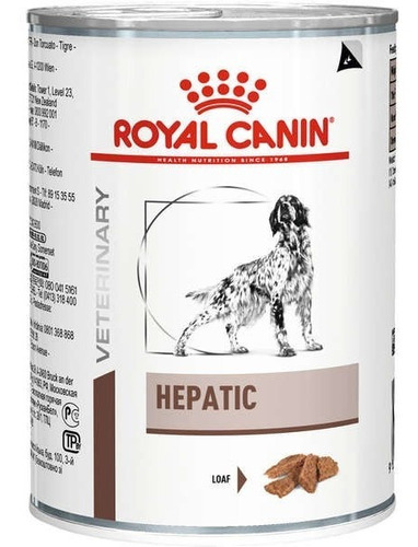 Alimento Royal Canin Health Nutrition Hepatic para perro adulto de raza  pequeña, mediana y grande sabor mix en lata de 420g