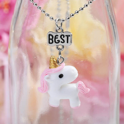 T Set 3 Collares Unicornios Best Friends Forever Amigos
