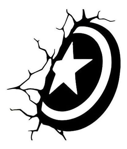Vinilo Escudo Capitan America | Avengers | 100% Jdm