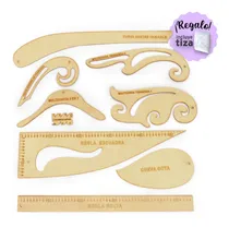 Comprar Juego 9 Reglas De Costura Francesas Sastrería Textil 