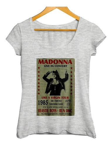 Remera Madonna Colores Vibrantes Diseño Melange